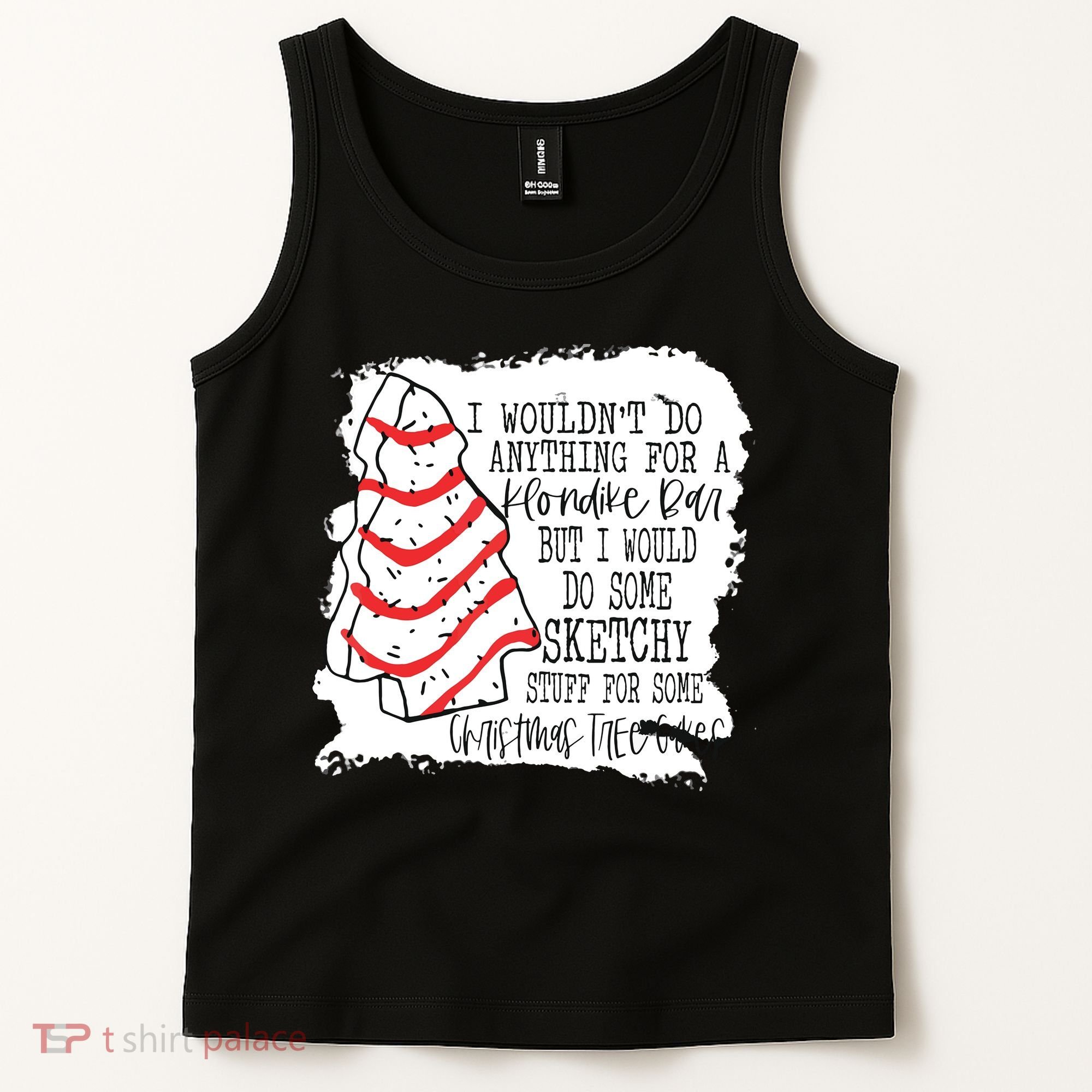 I Wouldn't Do Anything For A Klondike Bar Christmas Xmas Tree Tank Top