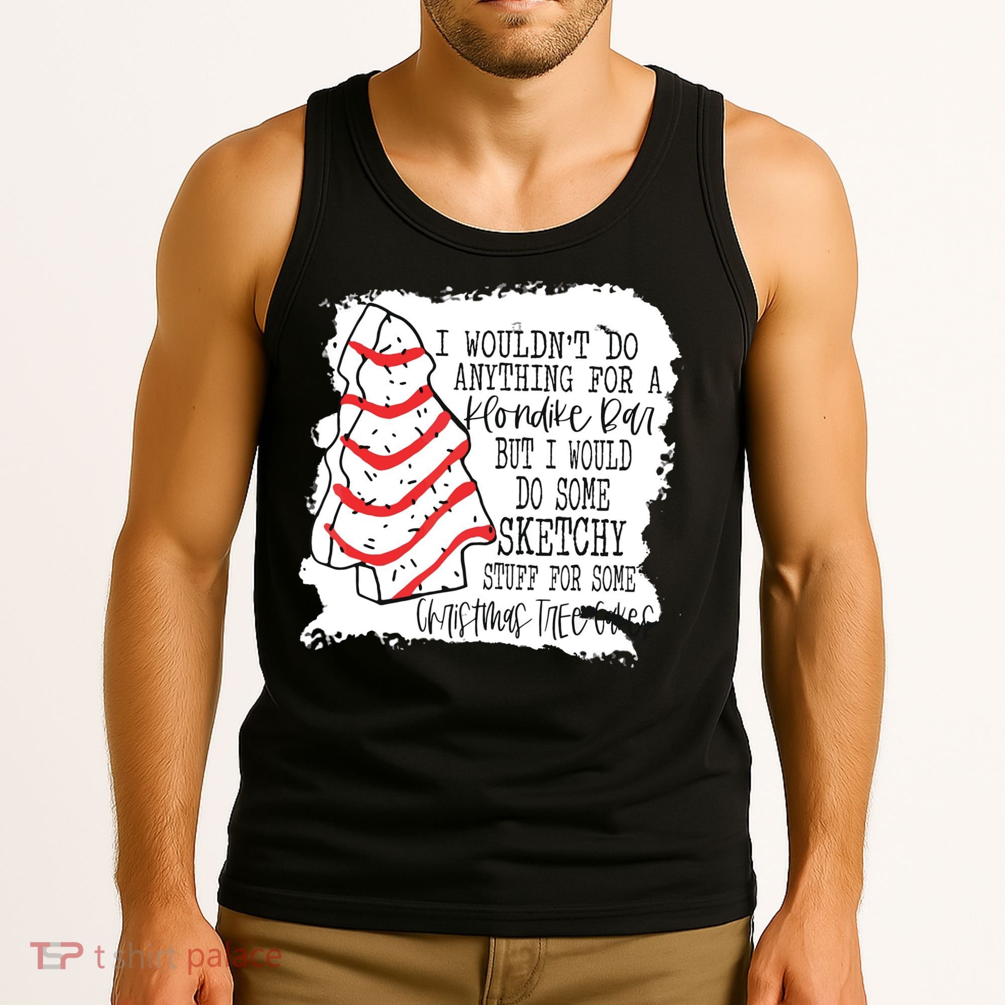 I Wouldn't Do Anything For A Klondike Bar Christmas Xmas Tree Tank Top
