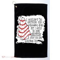 I Wouldn't Do Anything For A Klondike Bar Christmas Xmas Tree Golf Towel thumb 0