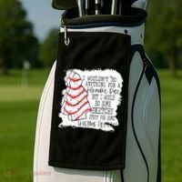 I Wouldn't Do Anything For A Klondike Bar Christmas Xmas Tree Golf Towel thumb 2