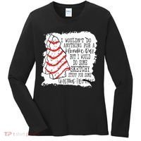 I Wouldn't Do Anything For A Klondike Bar Christmas Xmas Tree Women's Long Sleeve Shirt thumb 0