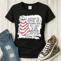 I Wouldn't Do Anything For A Klondike Bar Christmas Xmas Tree Women's T-Shirt thumb 3