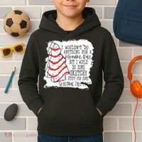 I Wouldn't Do Anything For A Klondike Bar Christmas Xmas Tree Kids Hoodie thumb 2