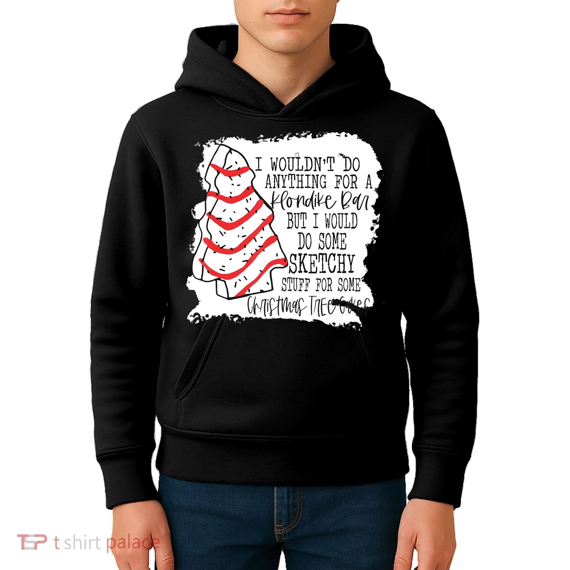 I Wouldn't Do Anything For A Klondike Bar Christmas Xmas Tree Kids Hoodie