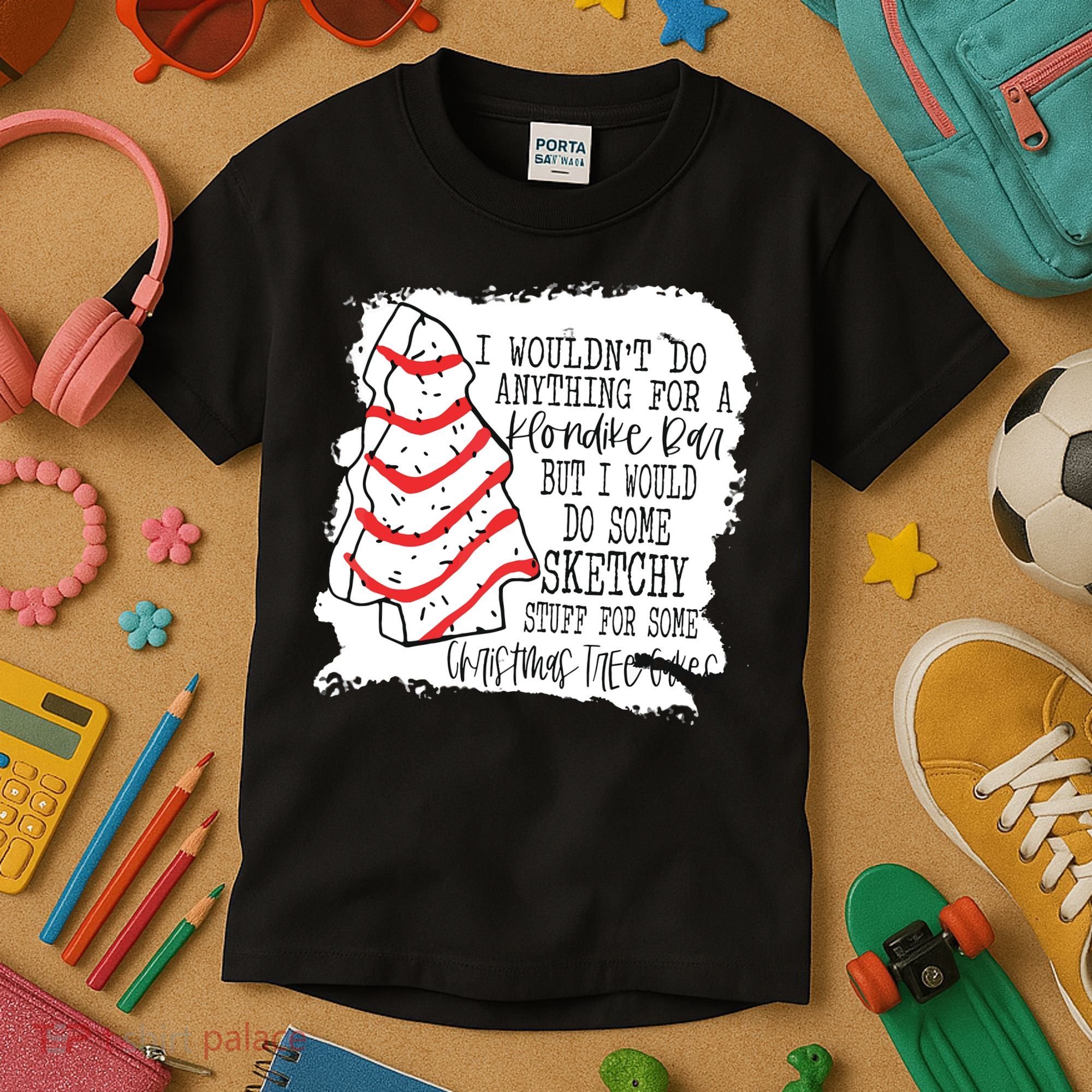 I Wouldn't Do Anything For A Klondike Bar Christmas Xmas Tree Kids T-Shirt