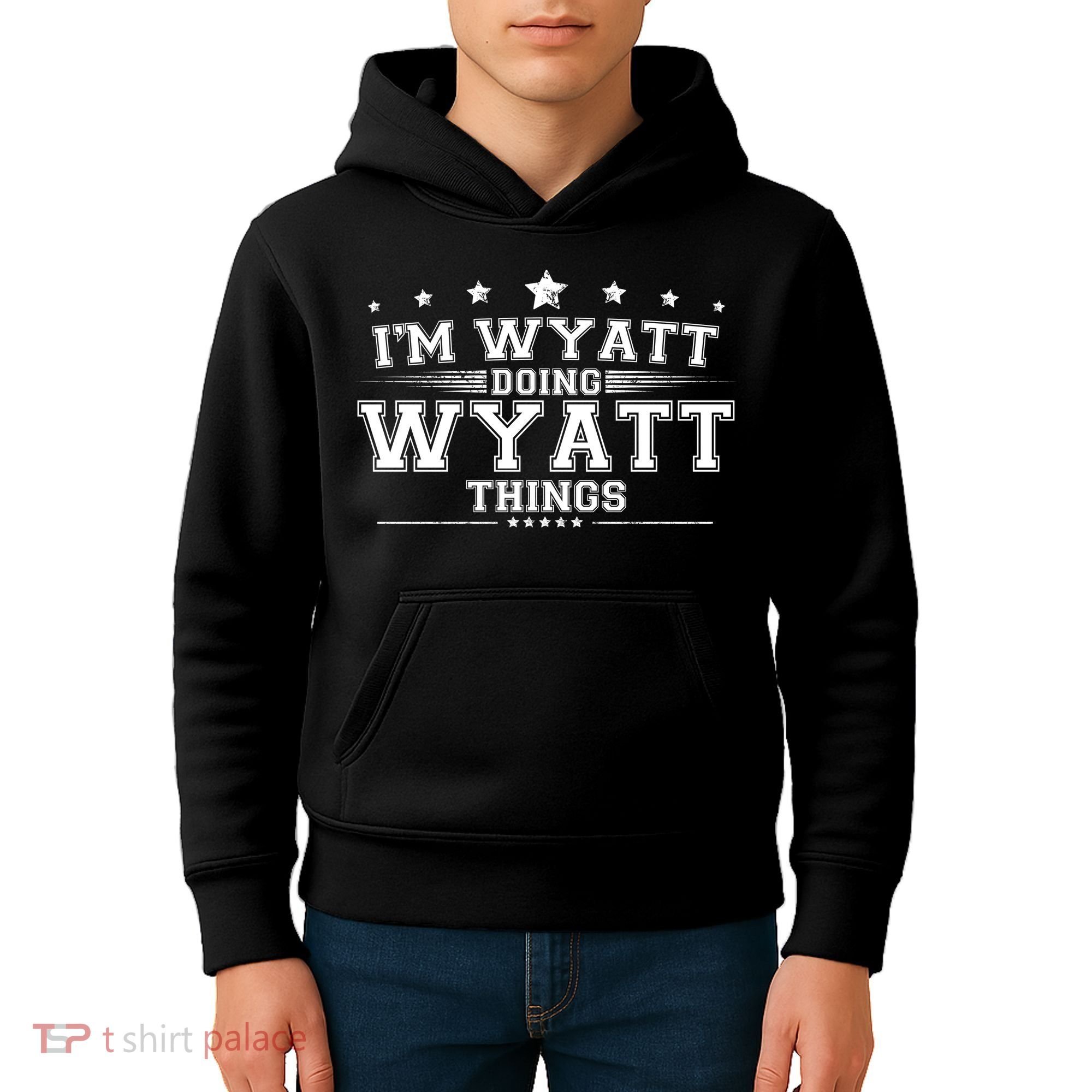 Im Wyatt Doing Wyatt Things Kids Hoodie