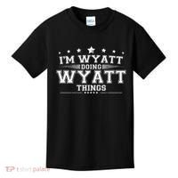 Im Wyatt Doing Wyatt Things Kids T-Shirt thumb 0