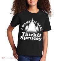 I Want Em Real Thick And Sprucey Funny Christmas Kids T-Shirt thumb 2