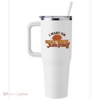 I Want Em Real Thick And Juicy Funny Thanksgiving 40oz Vacuum Insulated Stainless Steel Travel Tumbler thumb 2