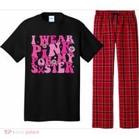 I Wear For My Sister Breast Cancer Awareness Women Pajama Set thumb 0
