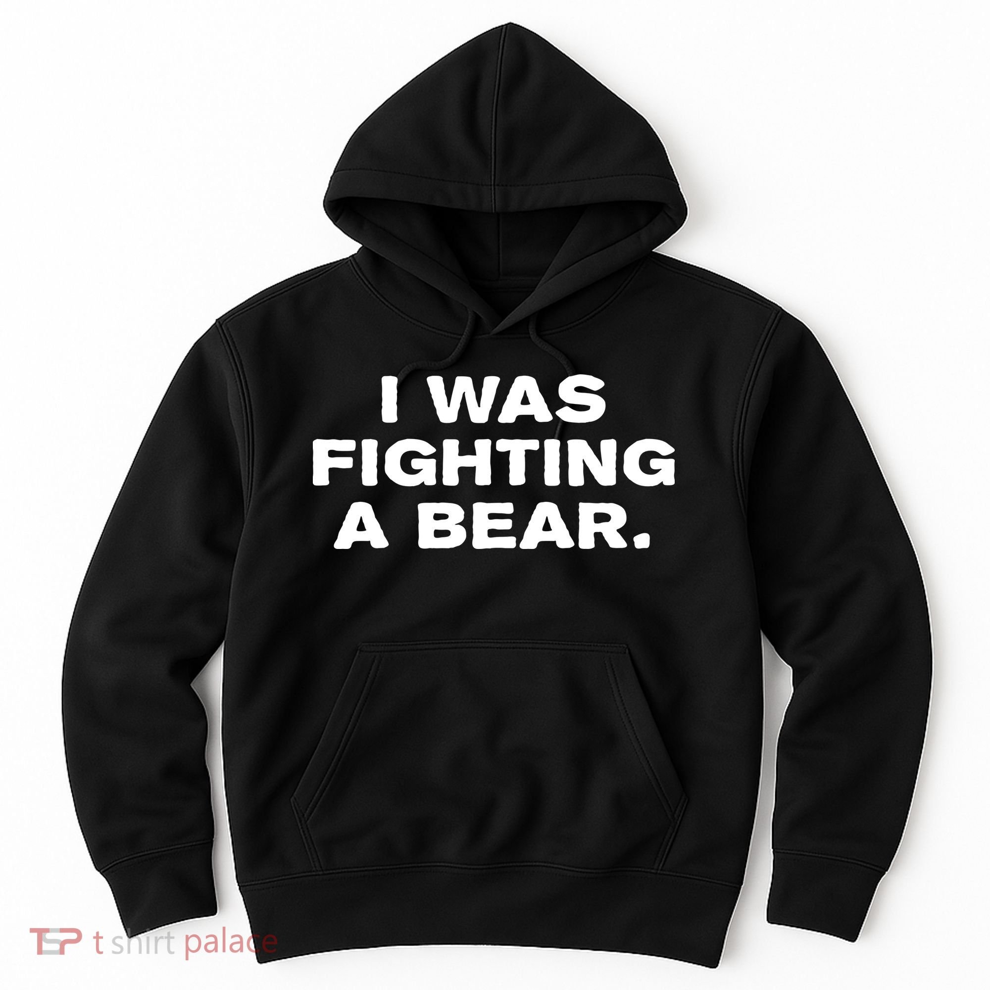 I Was Fighting A Bear Funny Hoodie