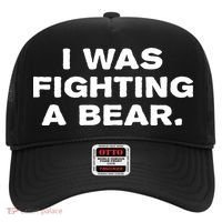 I Was Fighting A Bear Funny Hat thumb 0