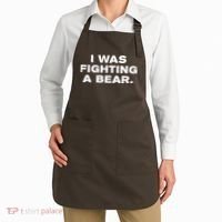 I Was Fighting A Bear Funny Apron thumb 2