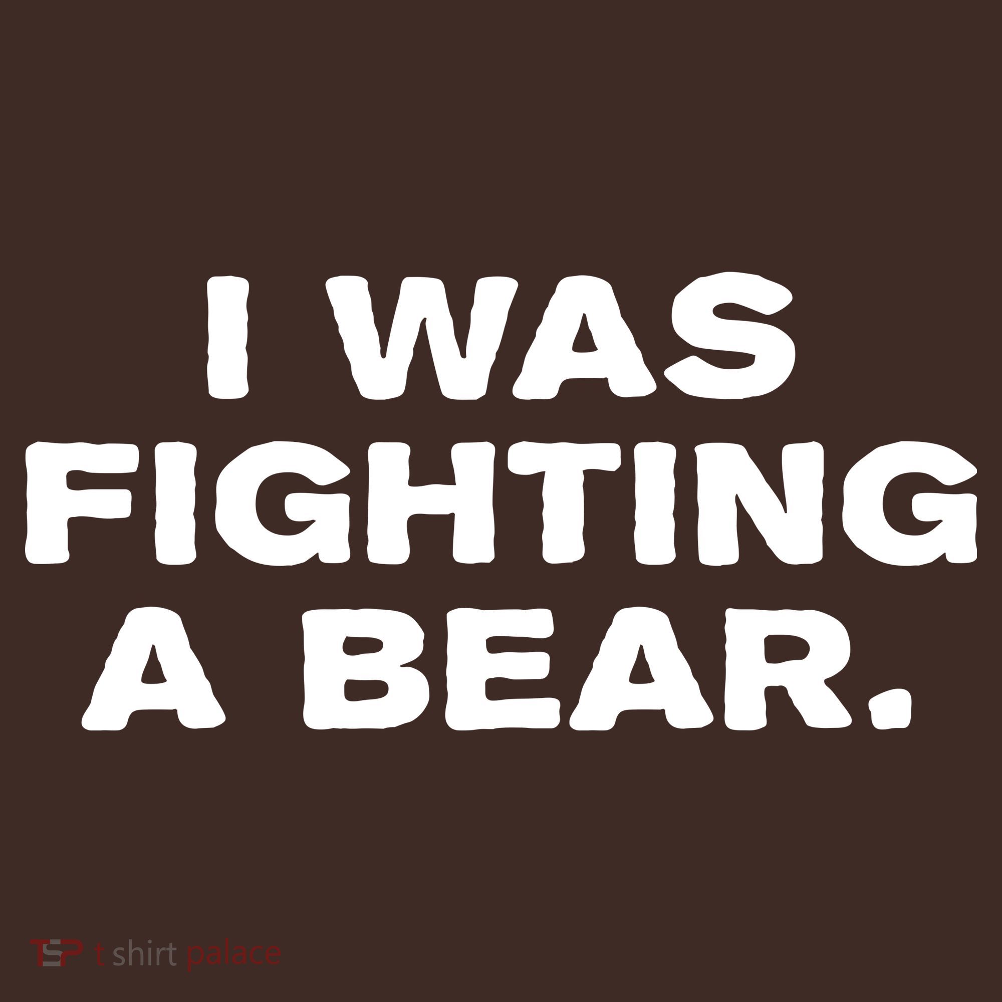 I Was Fighting A Bear Funny Apron
