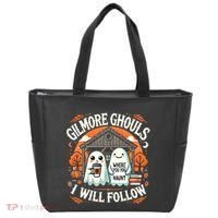I Will Follow Apparel Gilmore Ghouls Where You Haunt Tote Bag thumb 0