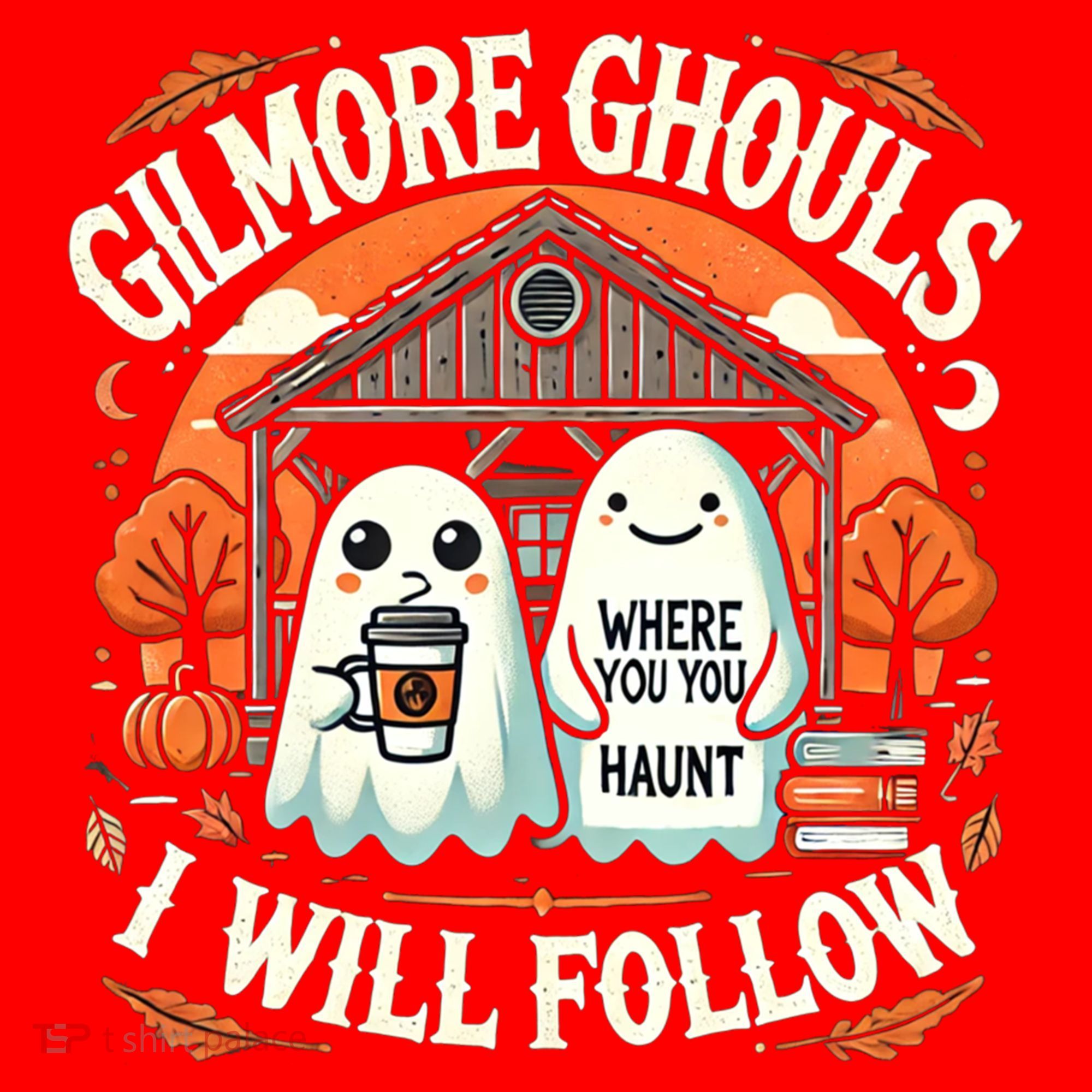 I Will Follow Apparel Gilmore Ghouls Where You Haunt Santa Hat