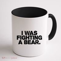 I Was Fighting A Bear Funny Injury Get Well Gift Coffee Mug thumb 1