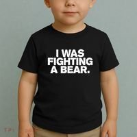 I Was Fighting A Bear Funny Injury Get Well Gift Toddler T-Shirt thumb 2