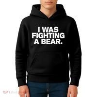 I Was Fighting A Bear Funny Injury Get Well Gift Kids Hoodie thumb 4