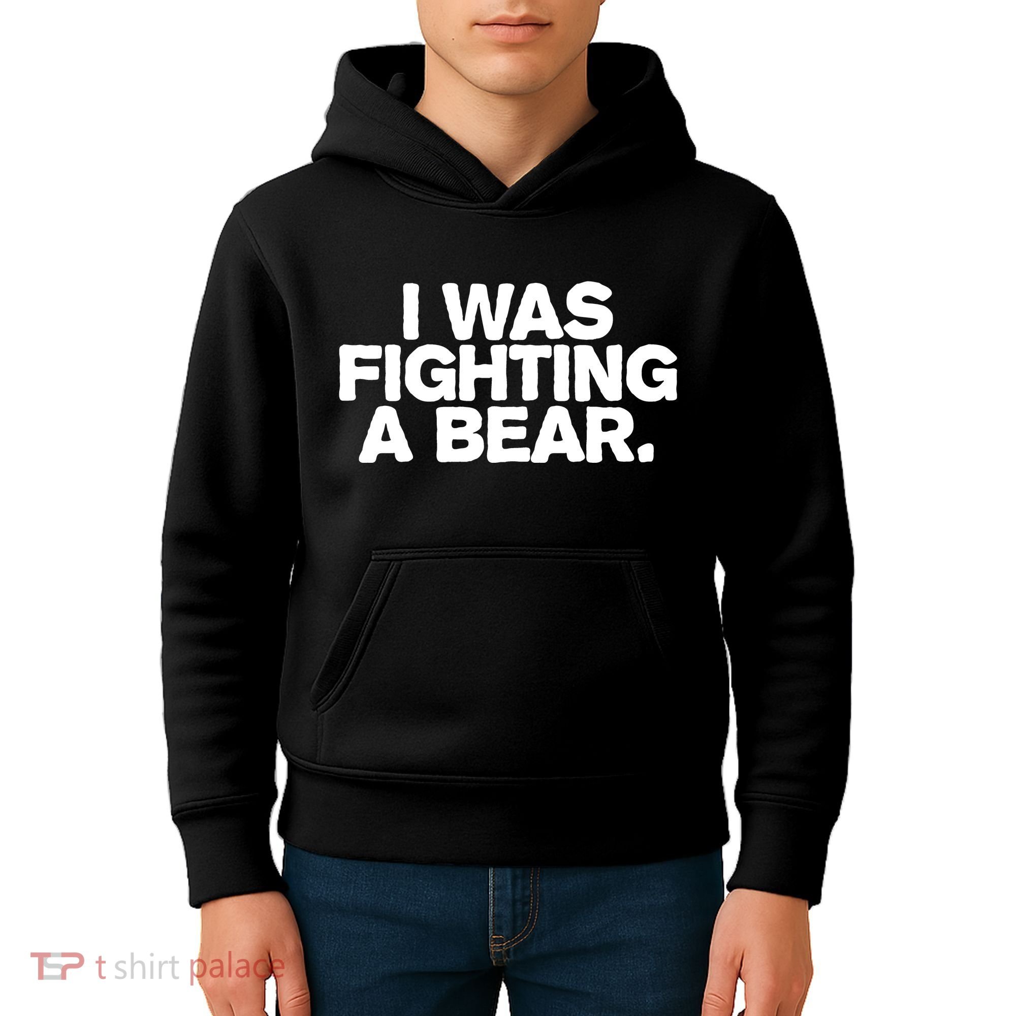 I Was Fighting A Bear Funny Injury Get Well Gift Kids Hoodie