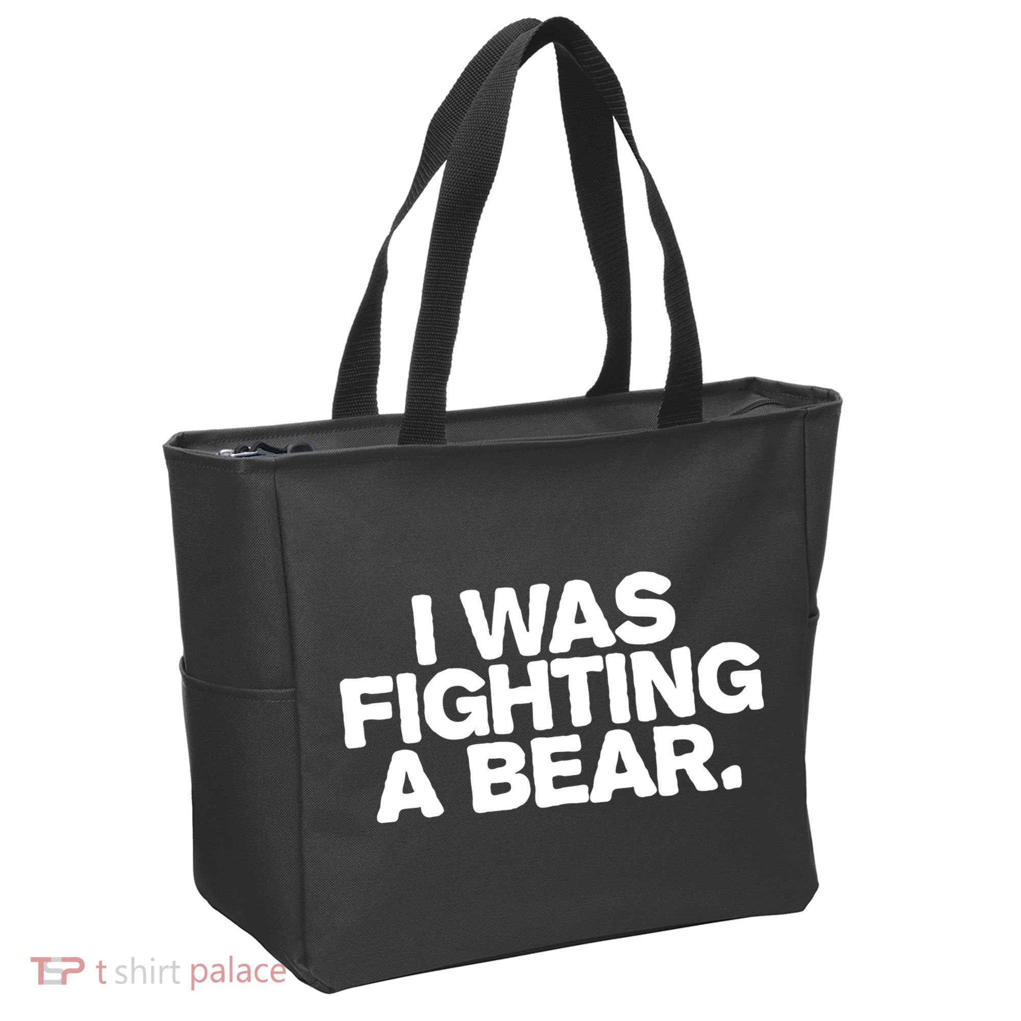 I Was Fighting A Bear Funny Injury Get Well Gift Tote Bag