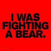 I Was Fighting A Bear Funny Injury Get Well Gift Santa Hat thumb 1