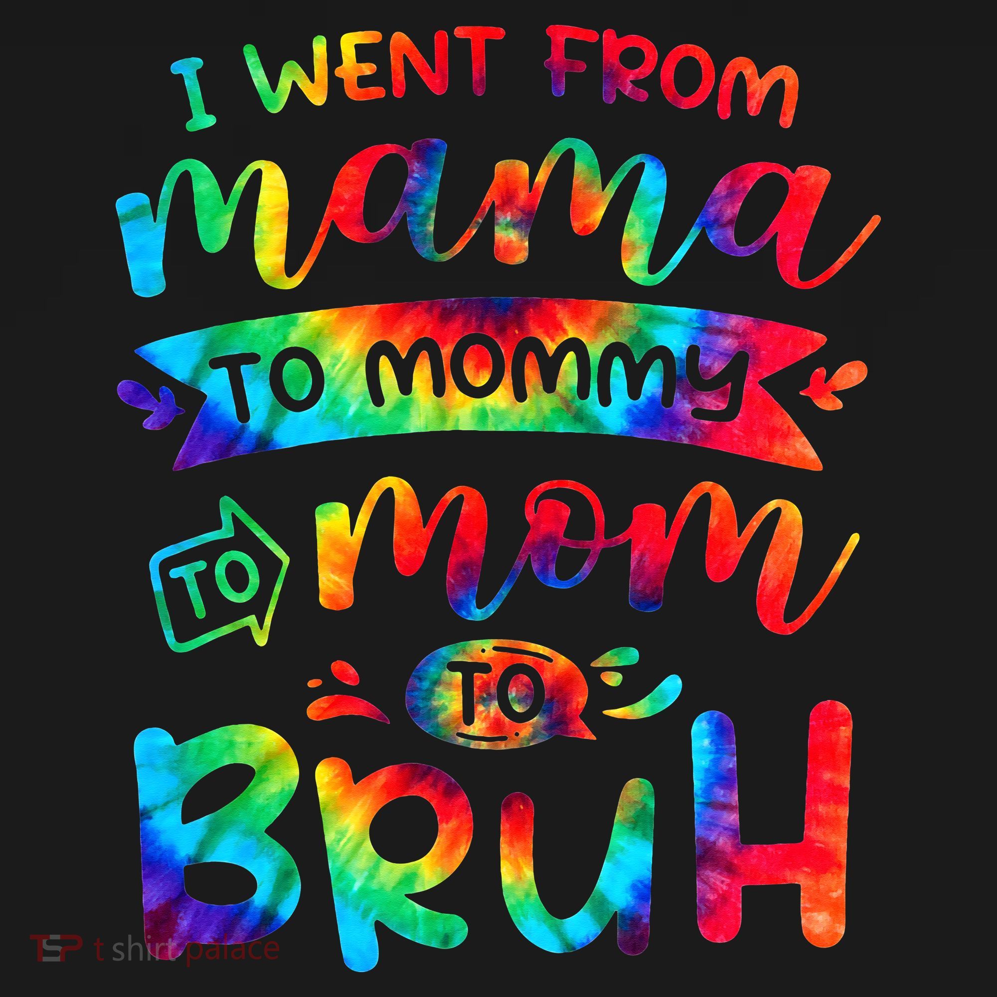 I Went From Mama To Mommy To Mom To Bruh Funny Mother Gag Women's Tank Top