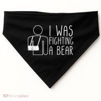 I Was Fighting A Bear Broken Arm Cool Gift USA-Made Doggie Bandana thumb 0