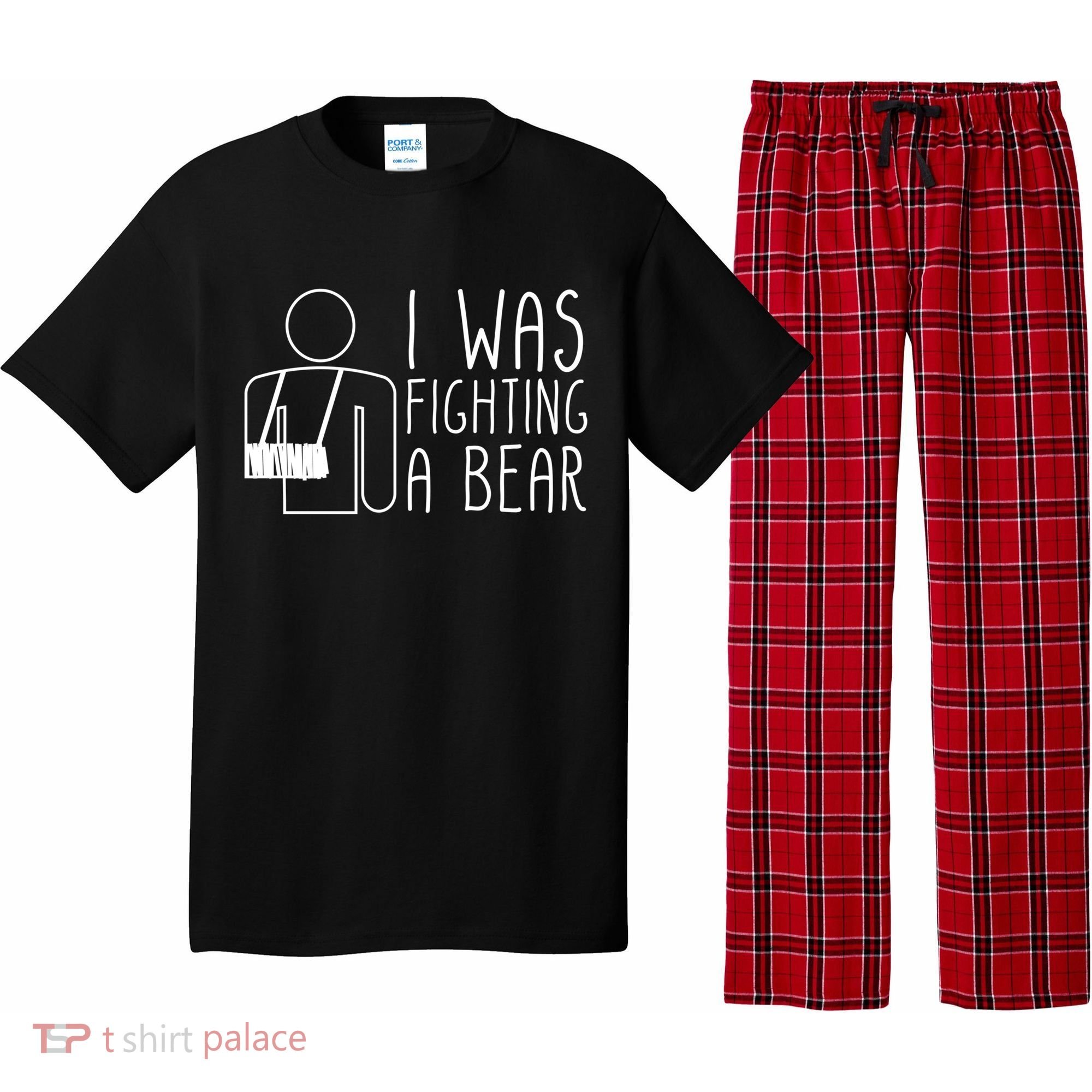 I Was Fighting A Bear Broken Arm Cool Gift Pajama Set