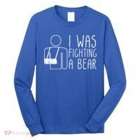 I Was Fighting A Bear Broken Arm Cool Gift Long Sleeve Shirt thumb 0