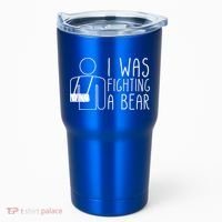 I Was Fighting A Bear Broken Arm Cool Gift Tumbler thumb 0