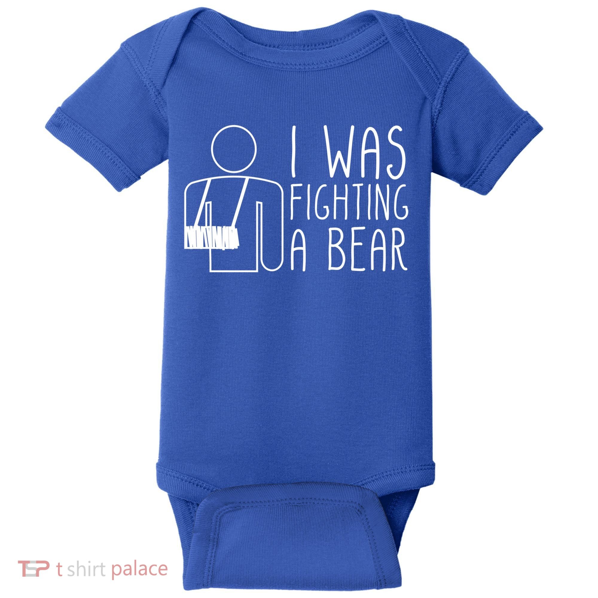 I Was Fighting A Bear Broken Arm Cool Gift Baby Bodysuit