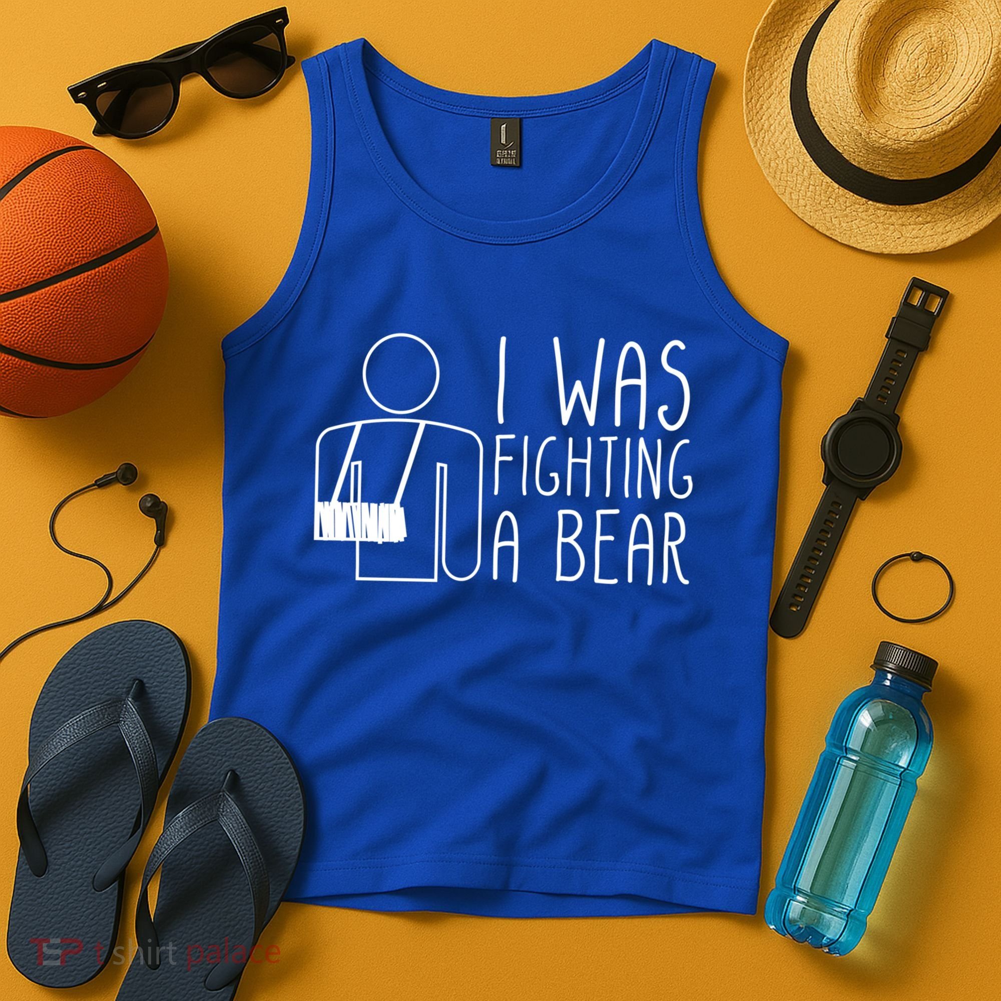 I Was Fighting A Bear Broken Arm Cool Gift Tank Top