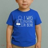 I Was Fighting A Bear Broken Arm Cool Gift Toddler T-Shirt thumb 2