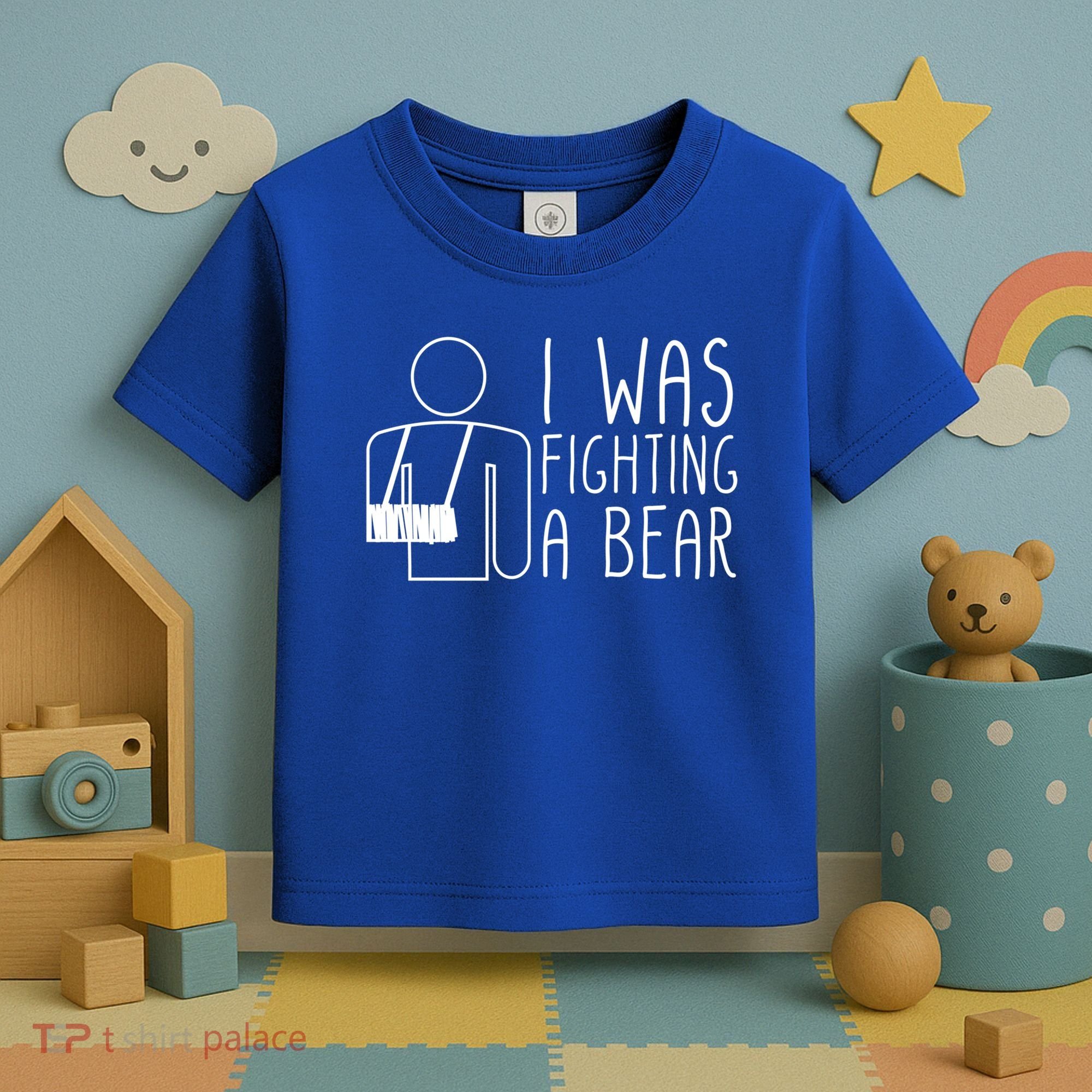 I Was Fighting A Bear Broken Arm Cool Gift Toddler T-Shirt