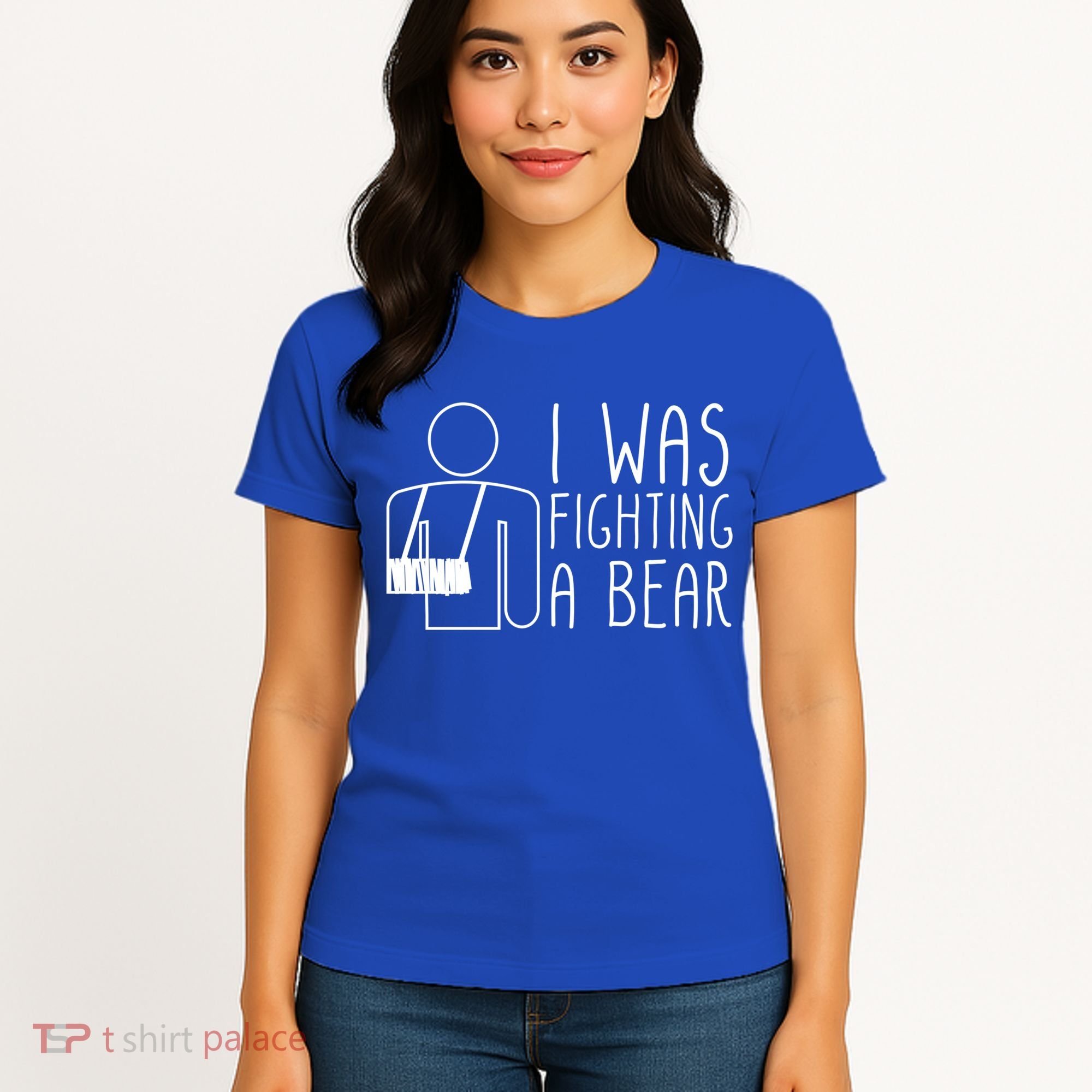 I Was Fighting A Bear Broken Arm Cool Gift Women's T-Shirt