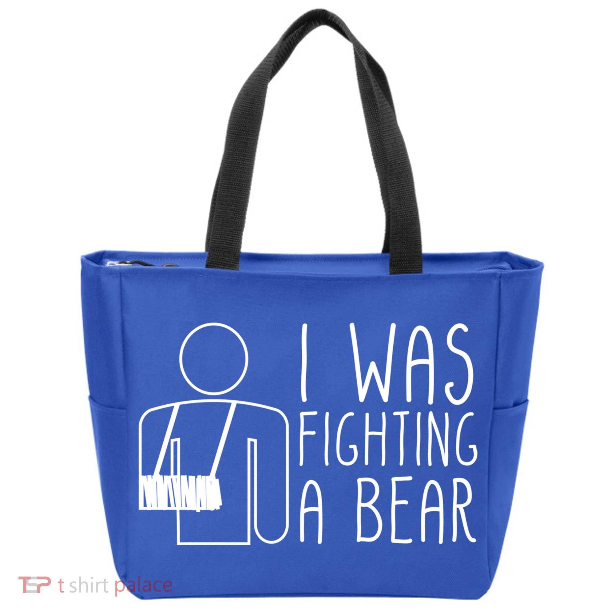 I Was Fighting A Bear Broken Arm Cool Gift Tote Bag
