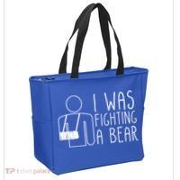 I Was Fighting A Bear Broken Arm Cool Gift Tote Bag thumb 2