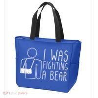 I Was Fighting A Bear Broken Arm Cool Gift Tote Bag thumb 3