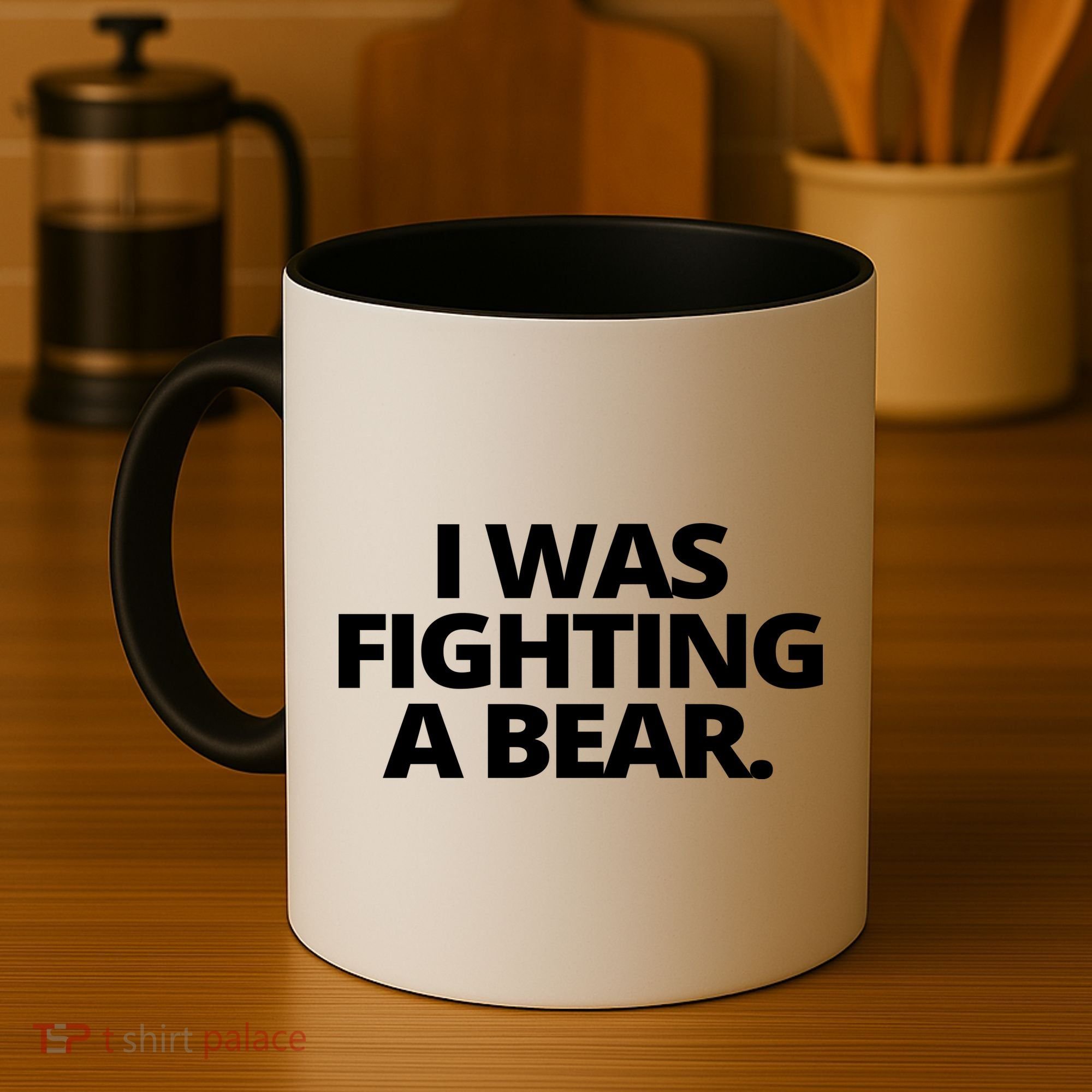 I Wanna Fighting A Bear Funny Injury Coffee Mug