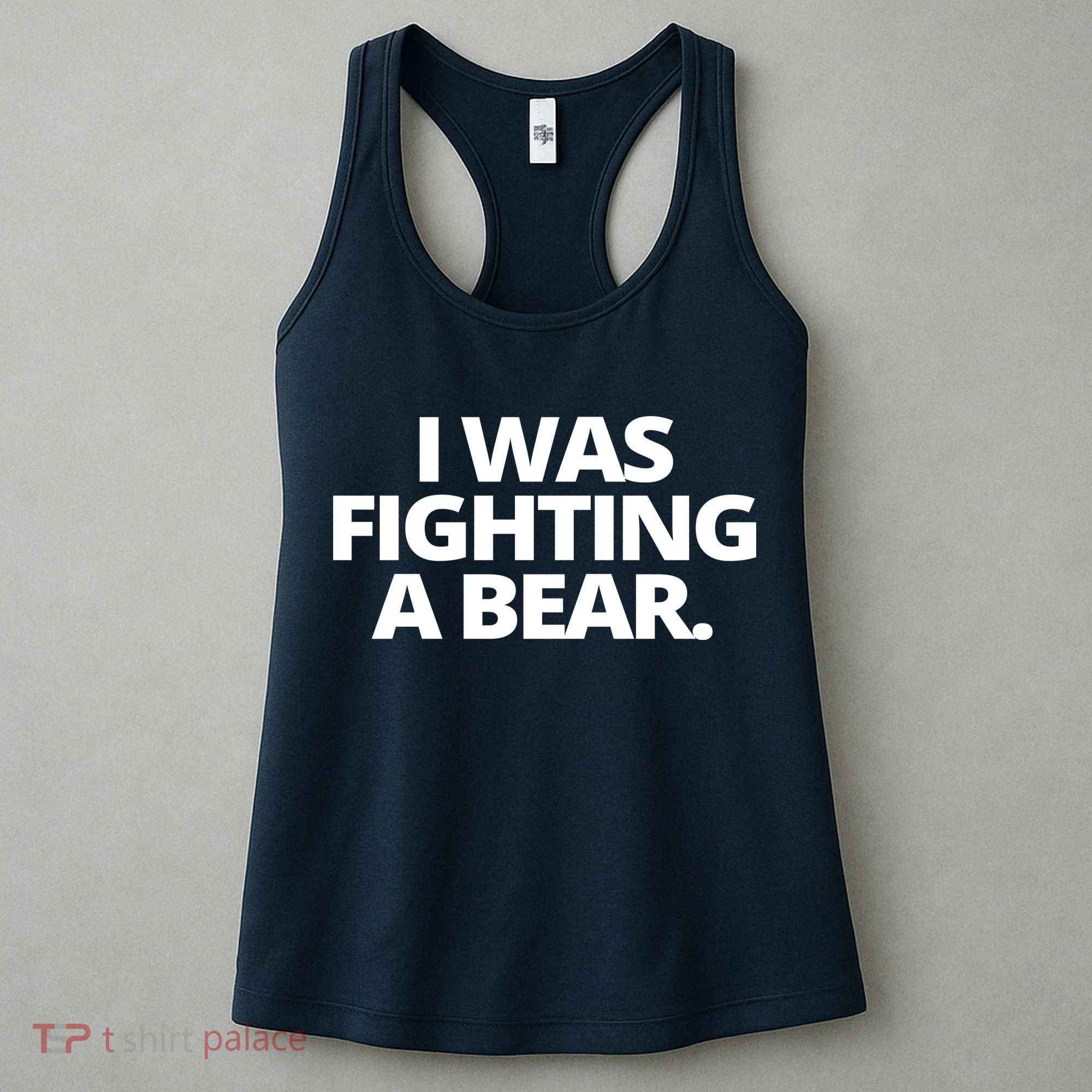 I Wanna Fighting A Bear Funny Injury Women's Tank Top