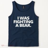 I Wanna Fighting A Bear Funny Injury Tank Top thumb 2
