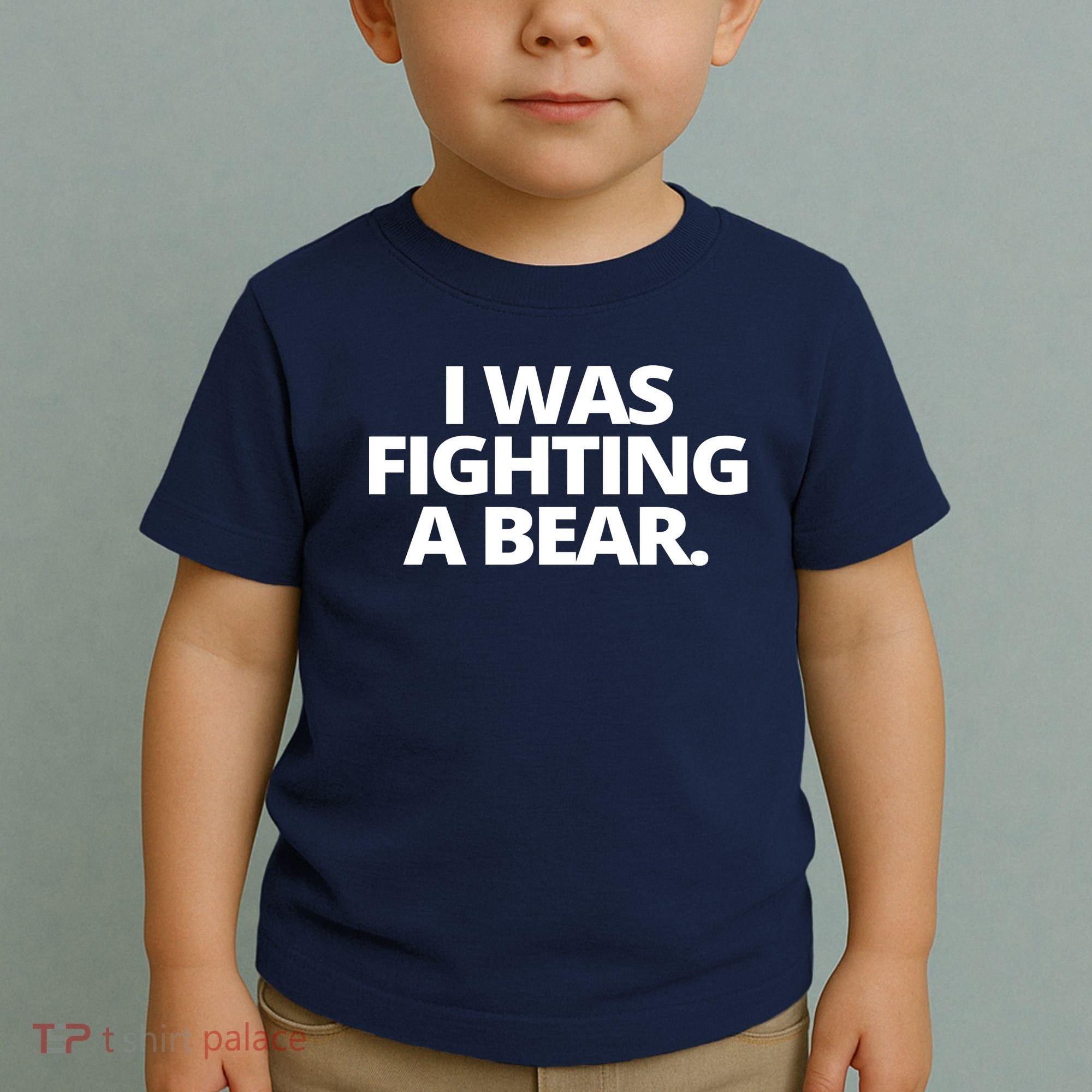 I Wanna Fighting A Bear Funny Injury Toddler T-Shirt