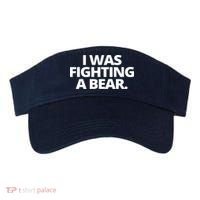 I Wanna Fighting A Bear Funny Injury Visor thumb 0