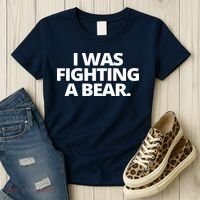 I Wanna Fighting A Bear Funny Injury Women's T-Shirt thumb 3