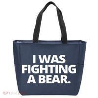 I Wanna Fighting A Bear Funny Injury Tote Bag thumb 0