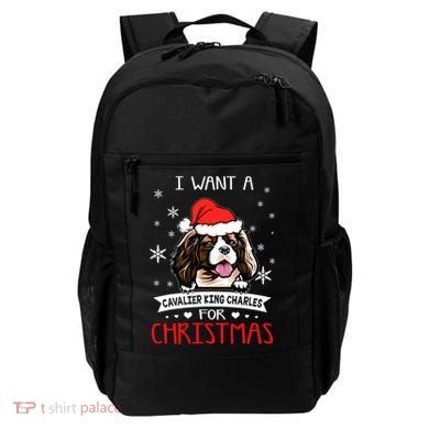 I Want For Christmas Is A Cavalier King Charles Spaniel Gift Backpack