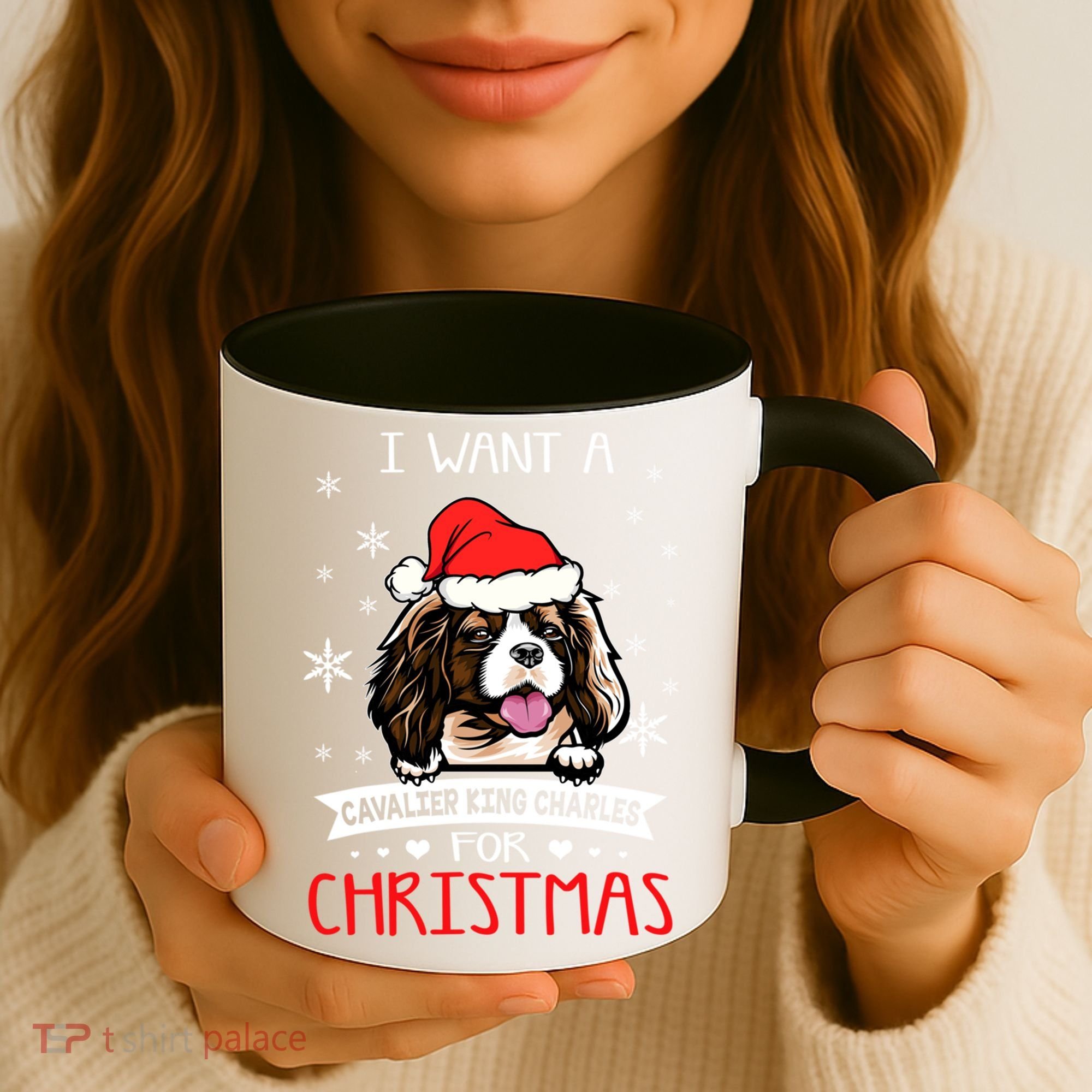I Want For Christmas Is A Cavalier King Charles Spaniel Gift Coffee Mug