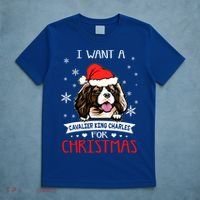 I Want For Christmas Is A Cavalier King Charles Spaniel Gift T-Shirt thumb 5