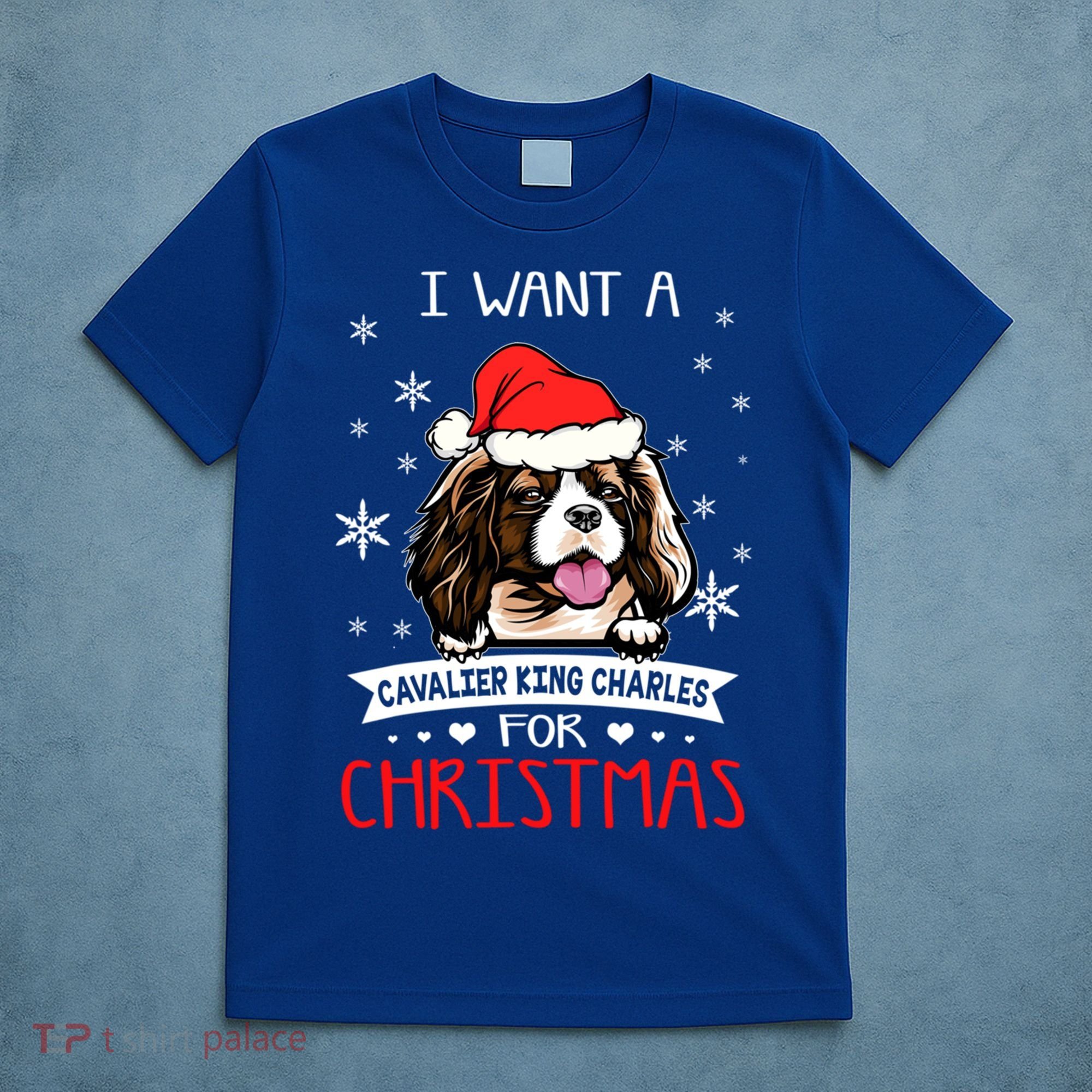 I Want For Christmas Is A Cavalier King Charles Spaniel Gift T-Shirt